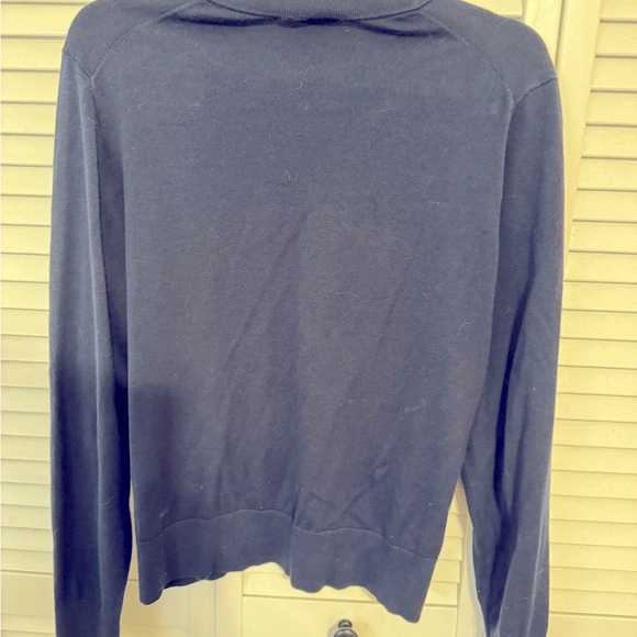 J Crew navy Jackie cardigan (long-sleeve) - cotton/nylon - Picture 3 of 4